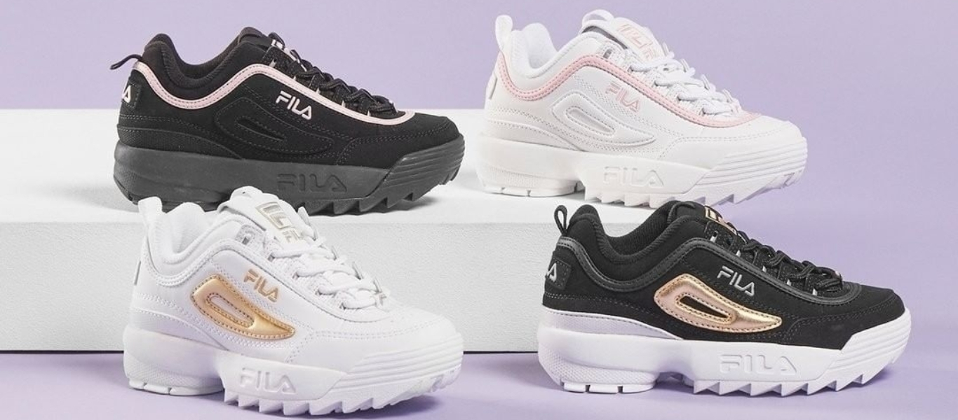 fila disruptor metallisävyt naisille ja tytöille