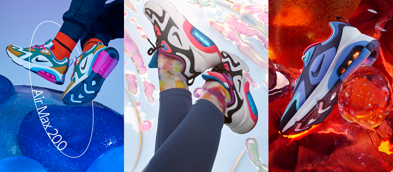 Nike Air Max 200 kolmessa eri sävyssä