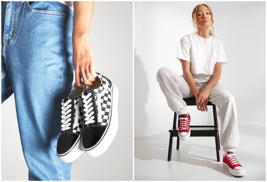 trendikkäät platform-kengät