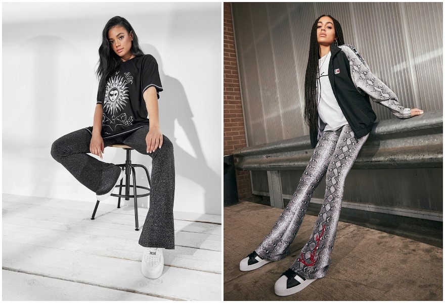 trendikkäät flare-housut