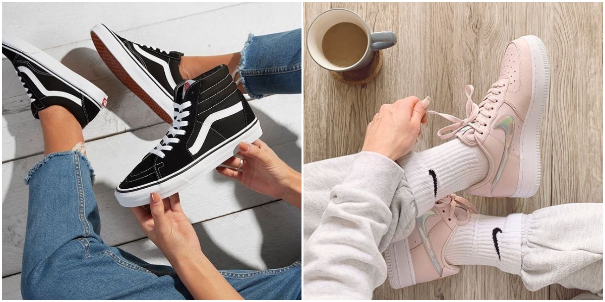 shoefie Vans Old Skool ja Nike Air Force 1